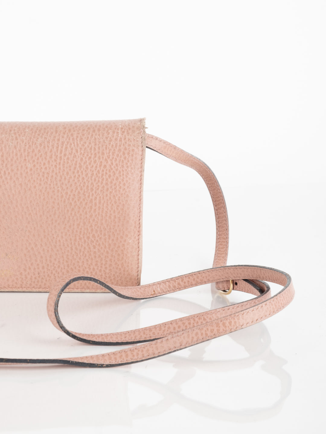 Pink Leather Wallet Bag