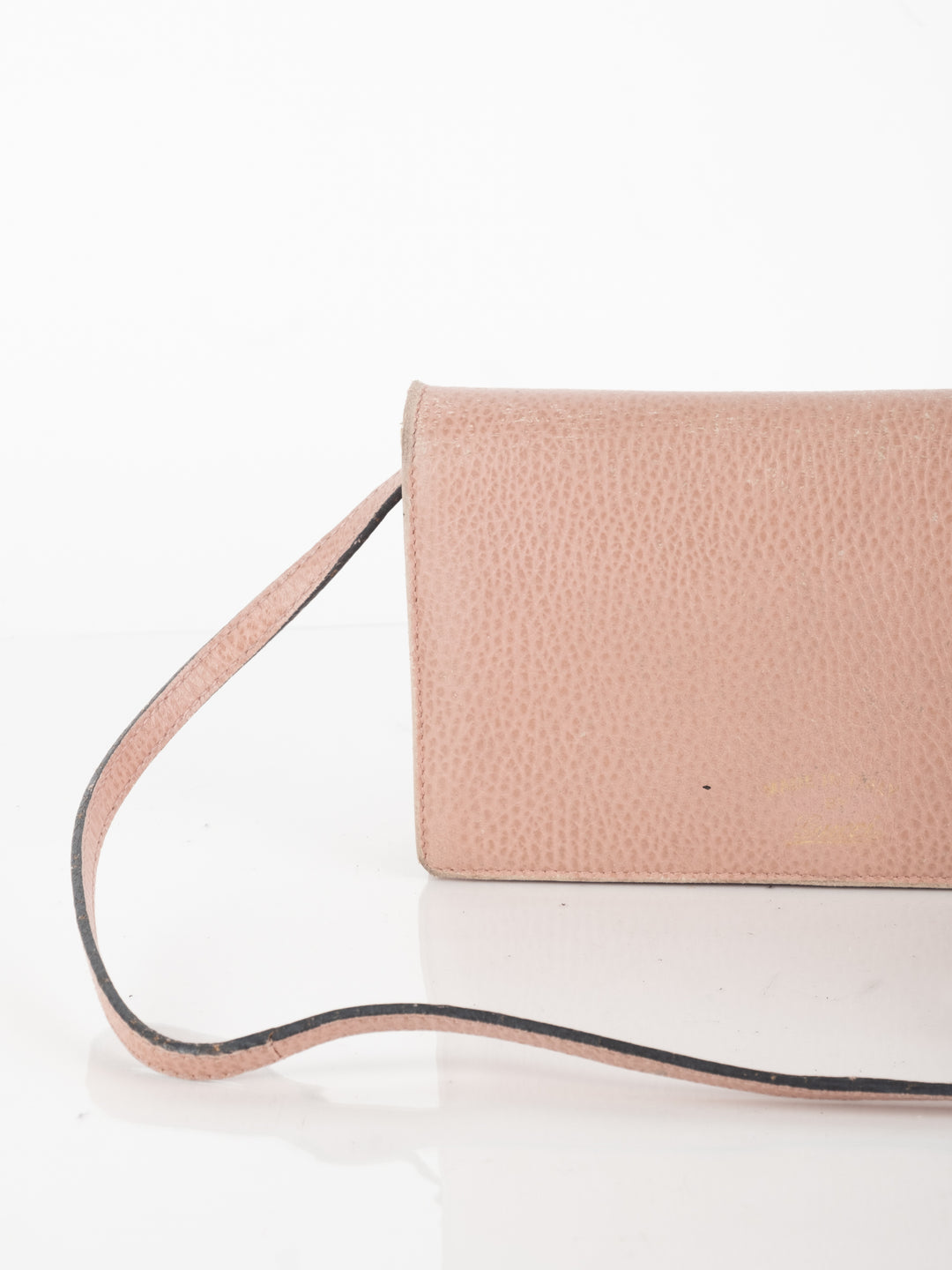 Pink Leather Wallet Bag