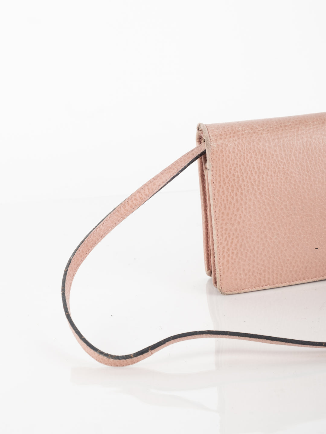 Pink Leather Wallet Bag