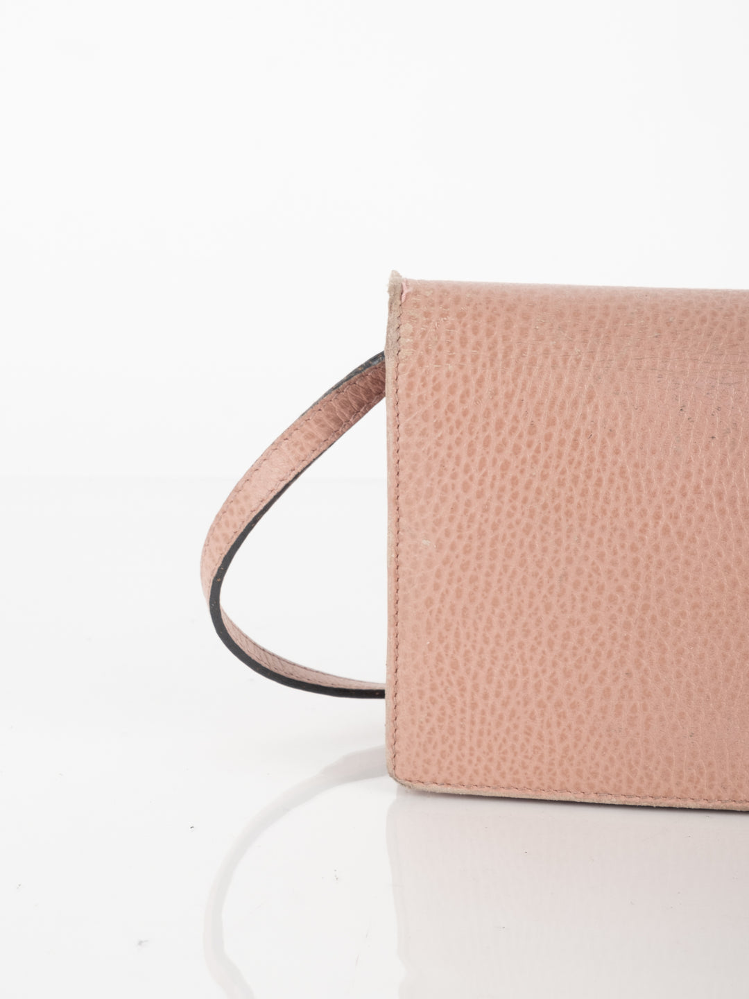 Pink Leather Wallet Bag