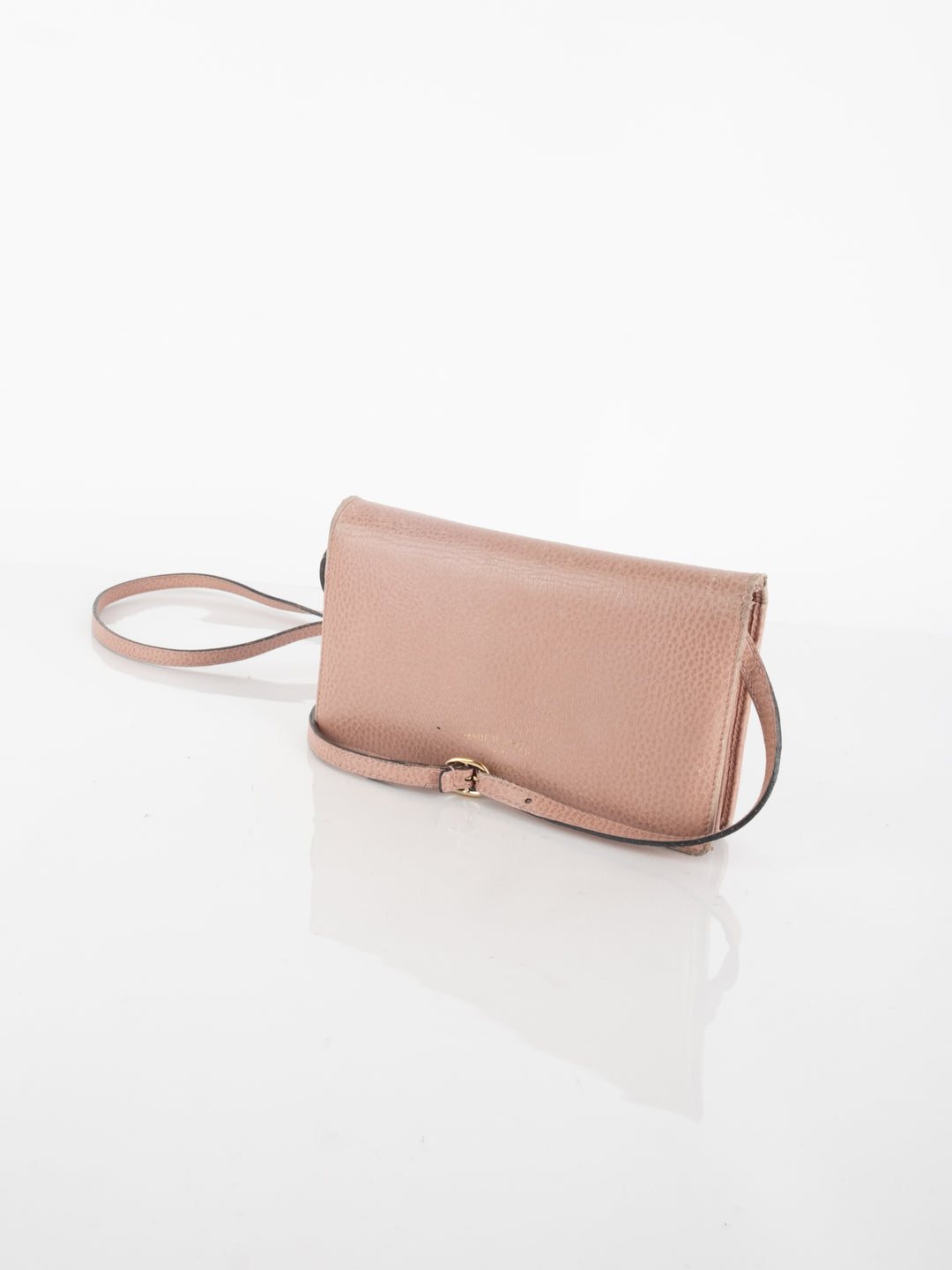 Pink Leather Wallet Bag