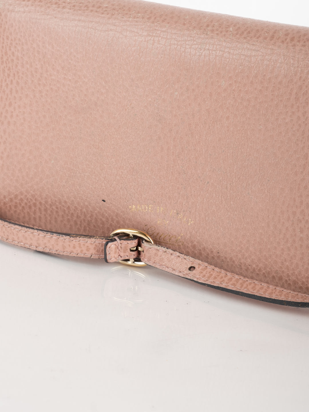 Pink Leather Wallet Bag