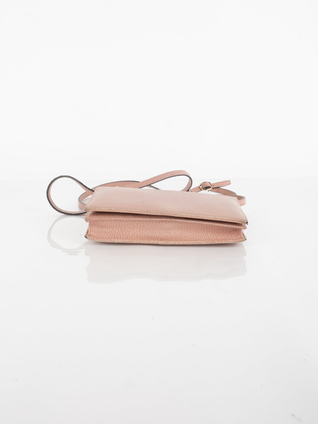 Pink Leather Wallet Bag