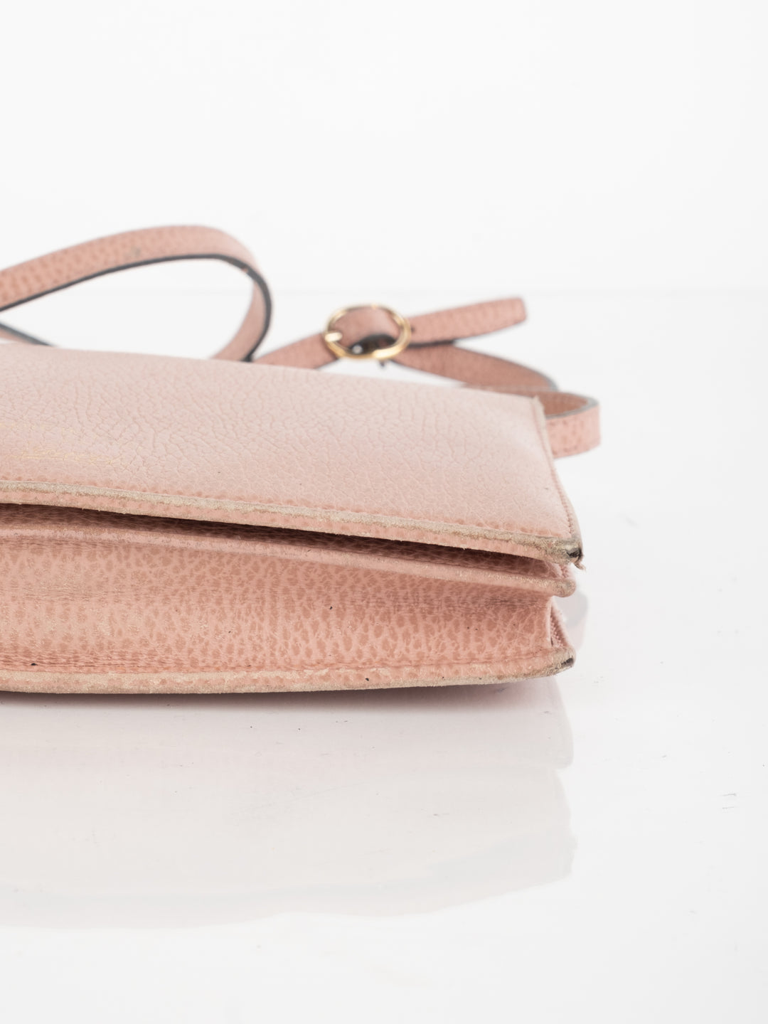 Pink Leather Wallet Bag