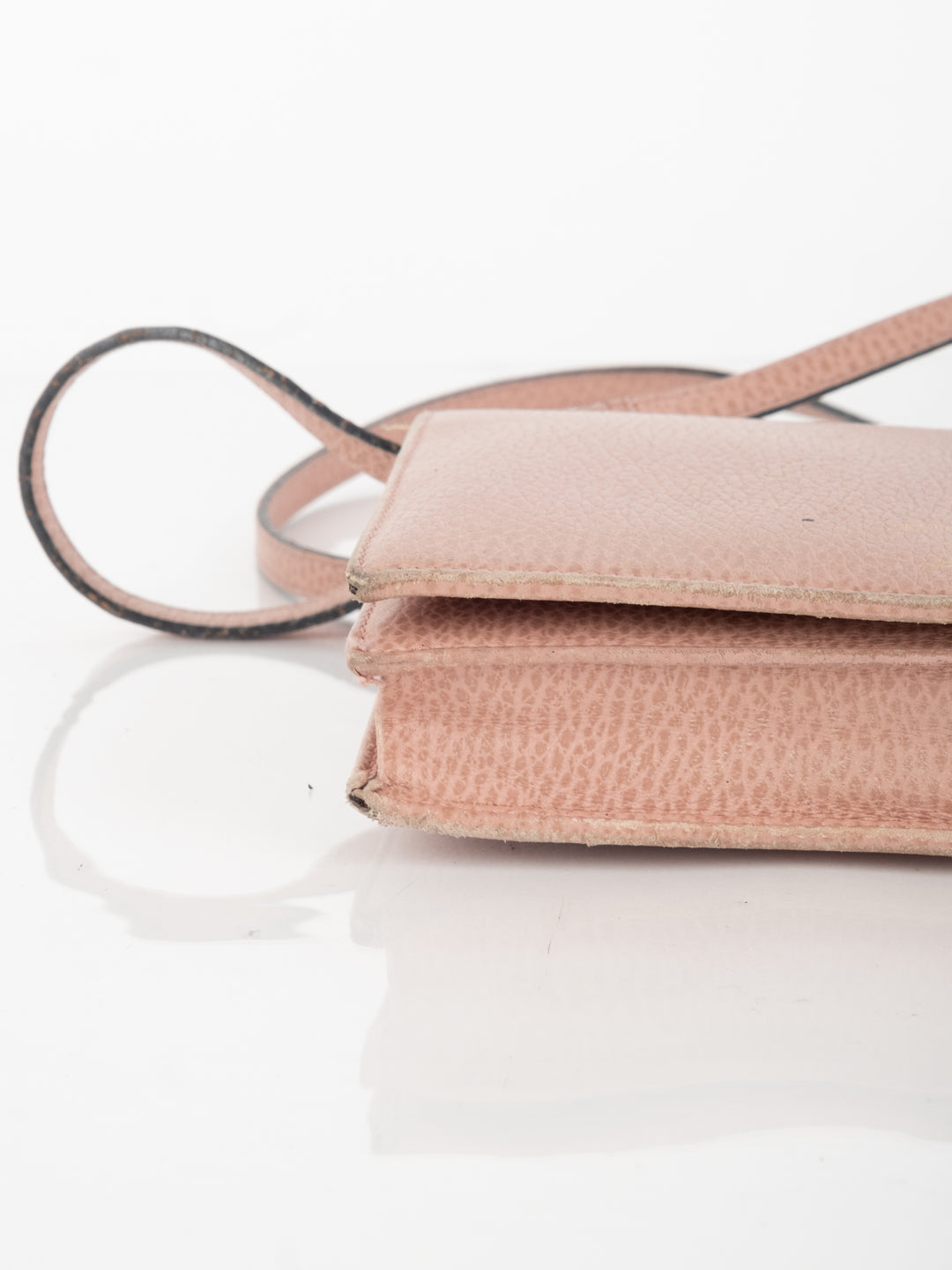 Pink Leather Wallet Bag