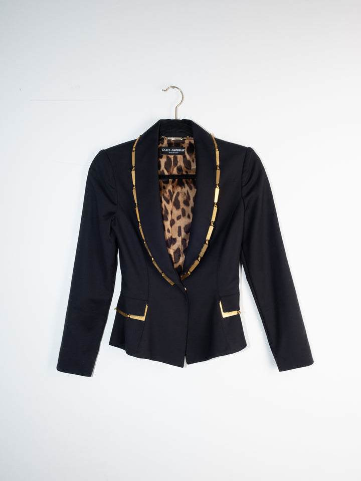 D&G - Blue Leopard Blazer