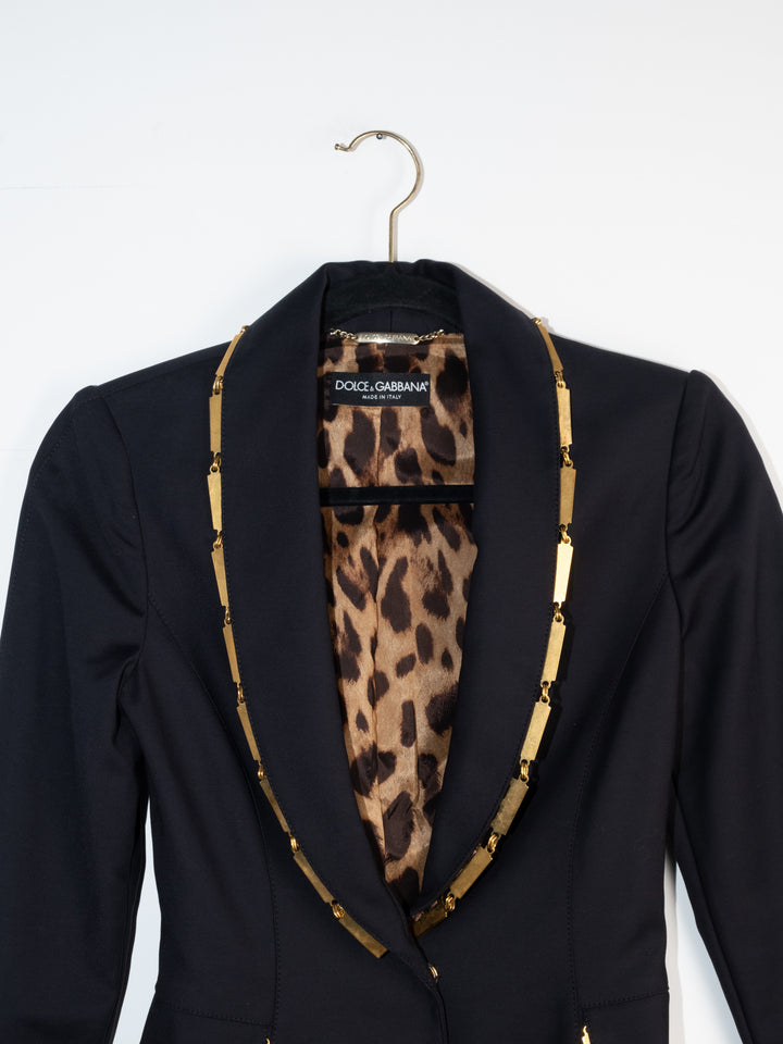 D&G - Blue Leopard Blazer