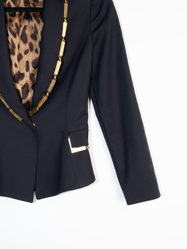 D&G - Blue Leopard Blazer