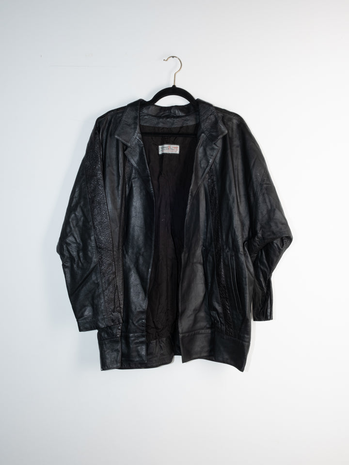 Vintage - Black Leather Jacket