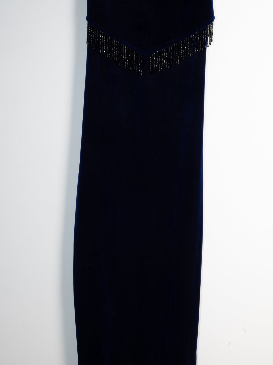 Vintage - Dark Blue Suede Maxi Dress