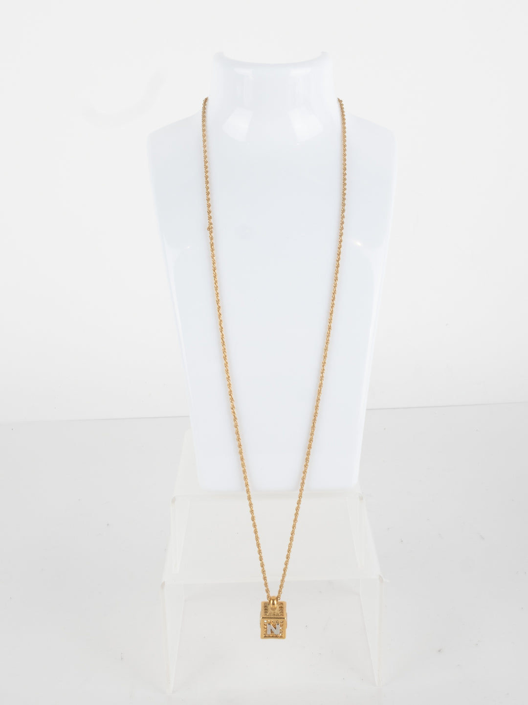 Nina Ricci - Golden Cube Necklace