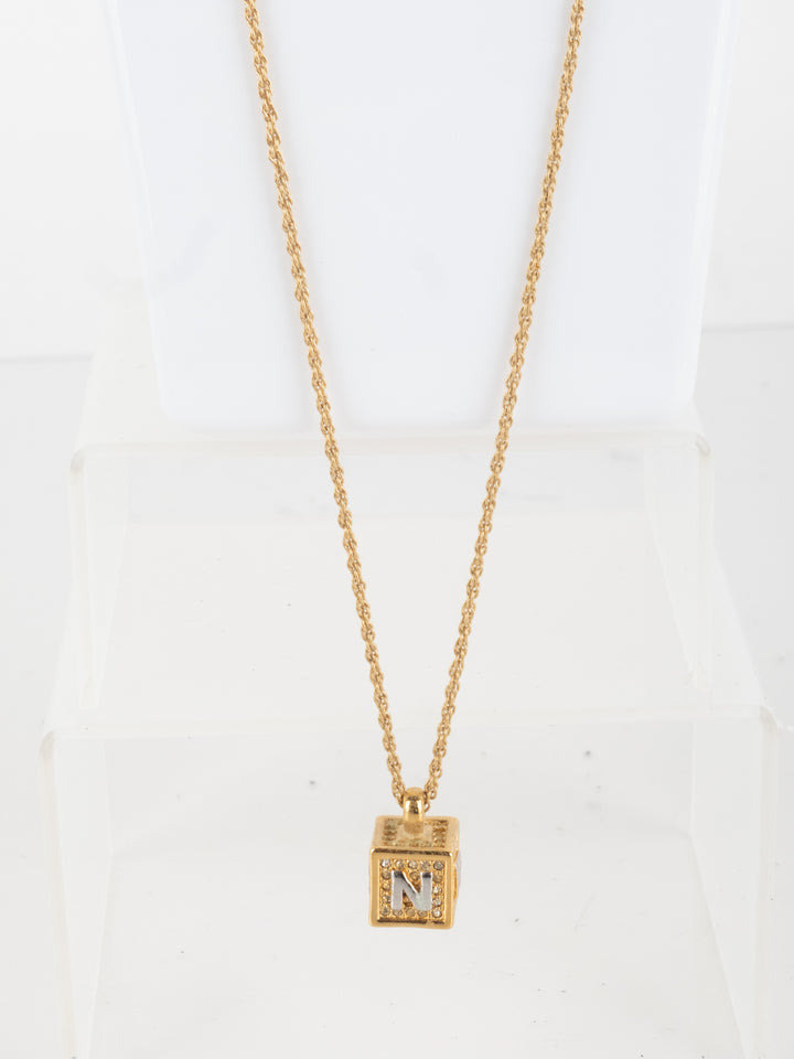 Nina Ricci - Golden Cube Necklace