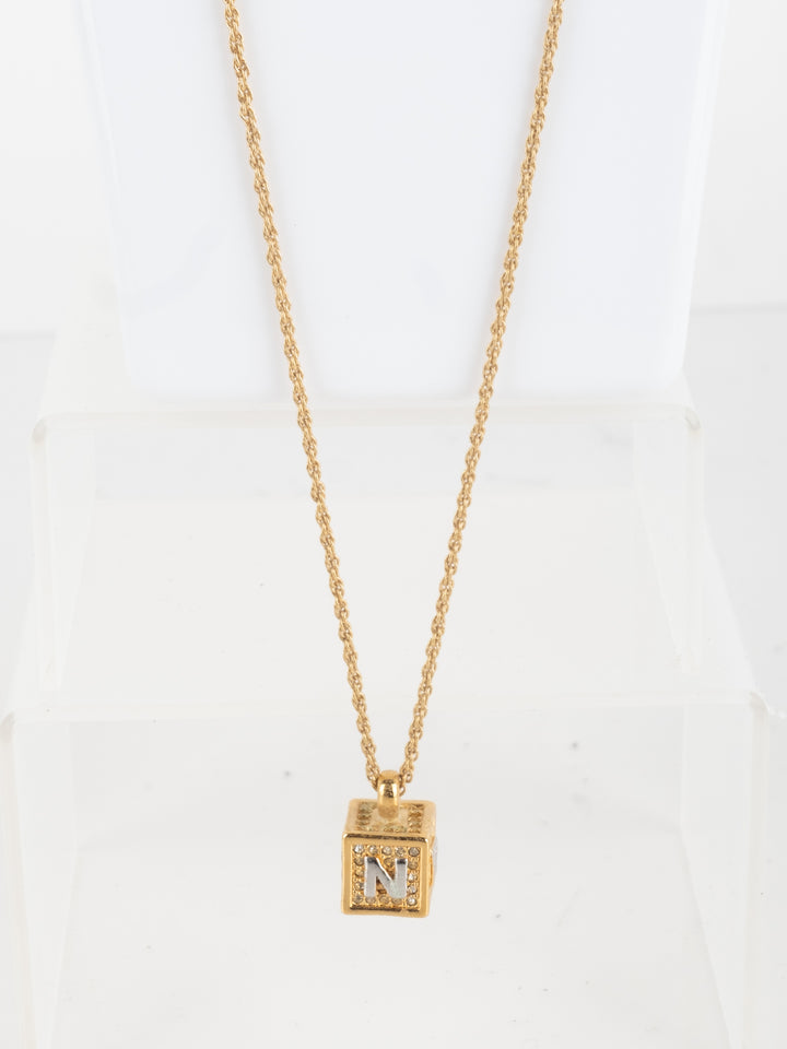 Nina Ricci - Golden Cube Necklace