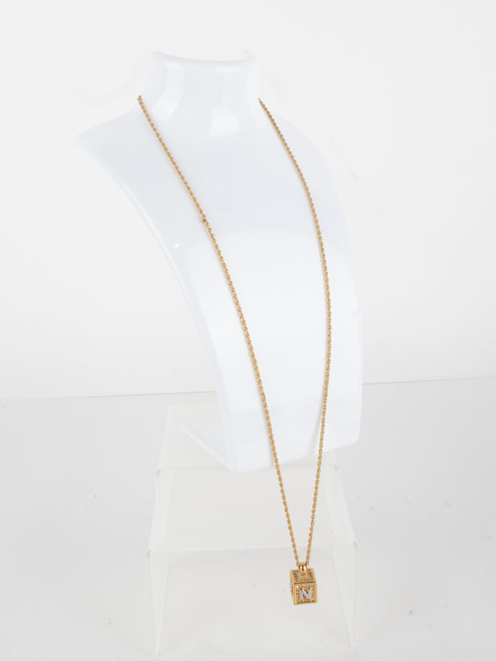 Nina Ricci - Golden Cube Necklace