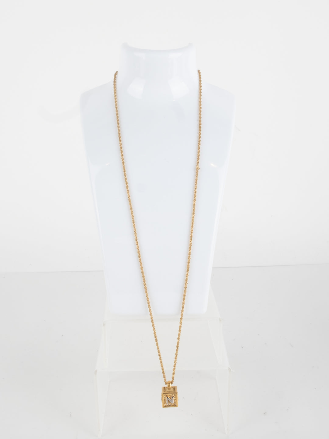 Nina Ricci - Golden Cube Necklace