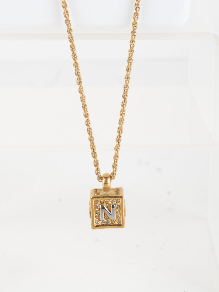 Nina Ricci - Golden Cube Necklace