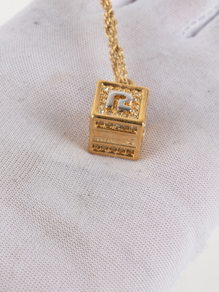 Nina Ricci - Golden Cube Necklace