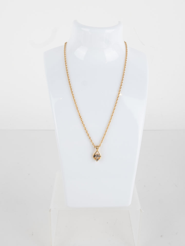 Nina Ricci - Small NR Drop Necklace