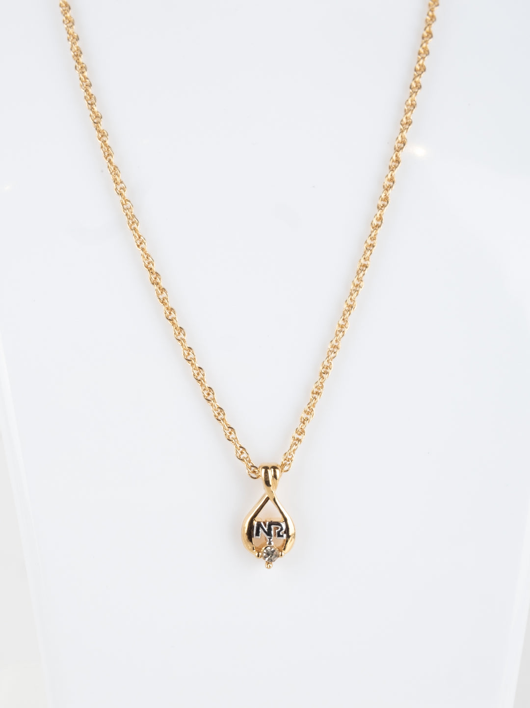 Nina Ricci - Small NR Drop Necklace