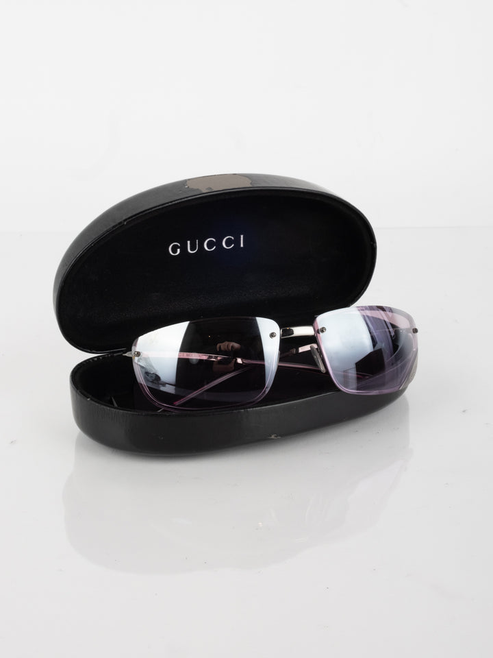 GG - Pink Transparent Sunglasses