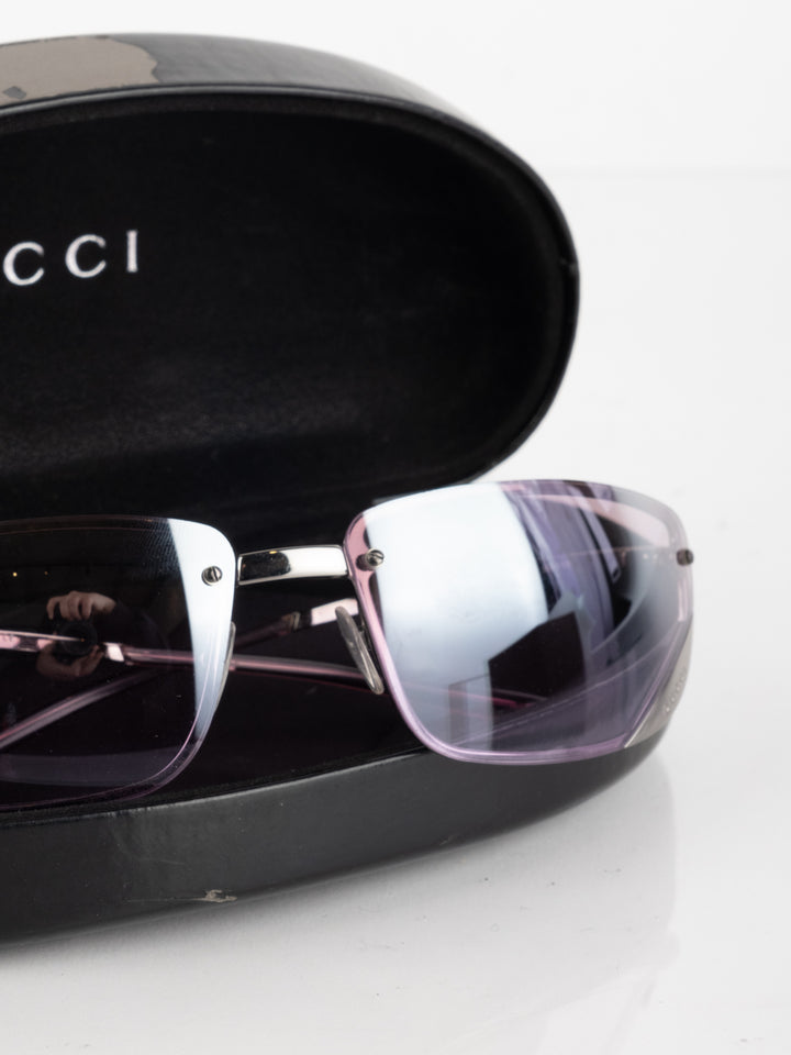 GG - Pink Transparent Sunglasses