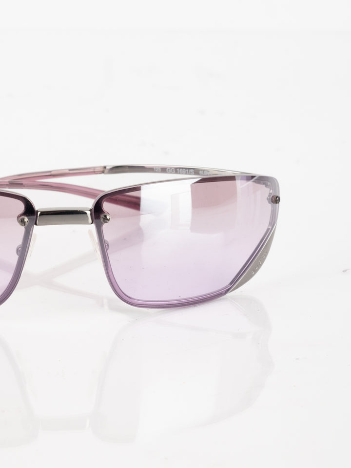 GG - Pink Transparent Sunglasses