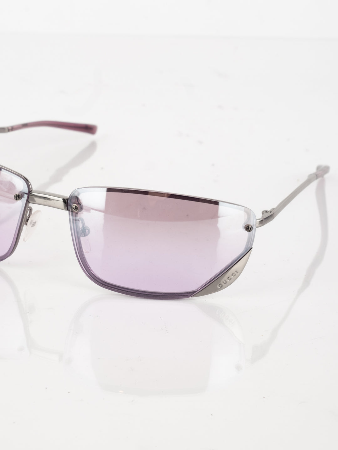 GG - Pink Transparent Sunglasses