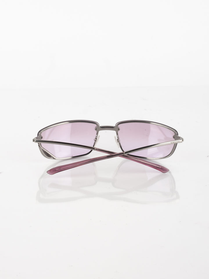 GG - Pink Transparent Sunglasses