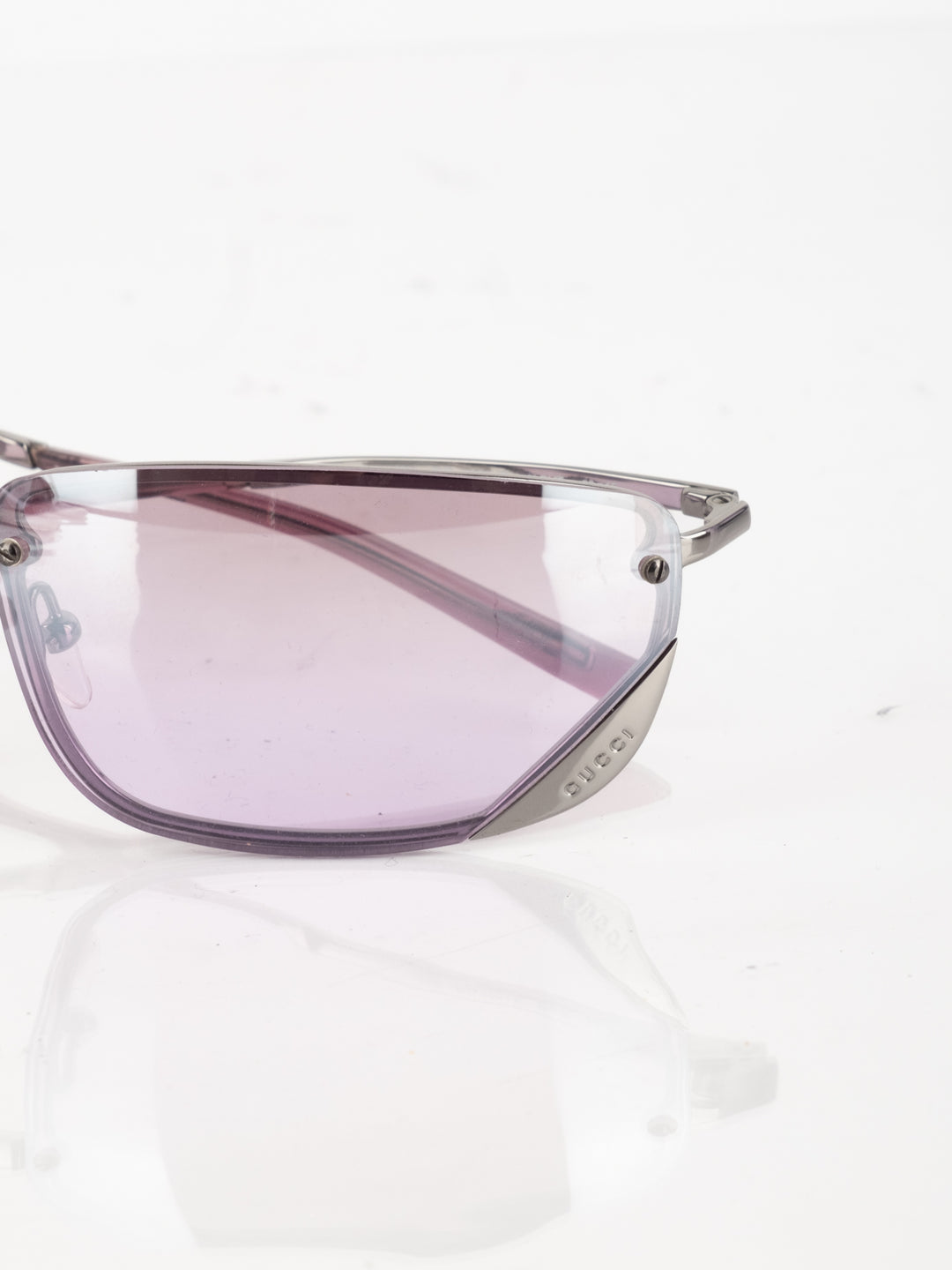 GG - Pink Transparent Sunglasses