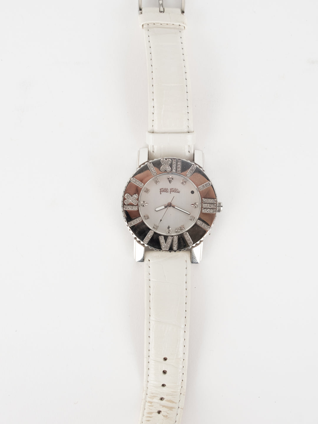 Folli Follie White Leather Watch