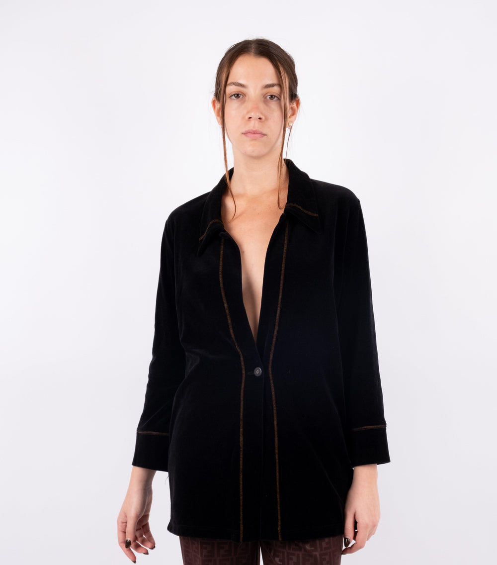 Velvet Black Blazer - Volver