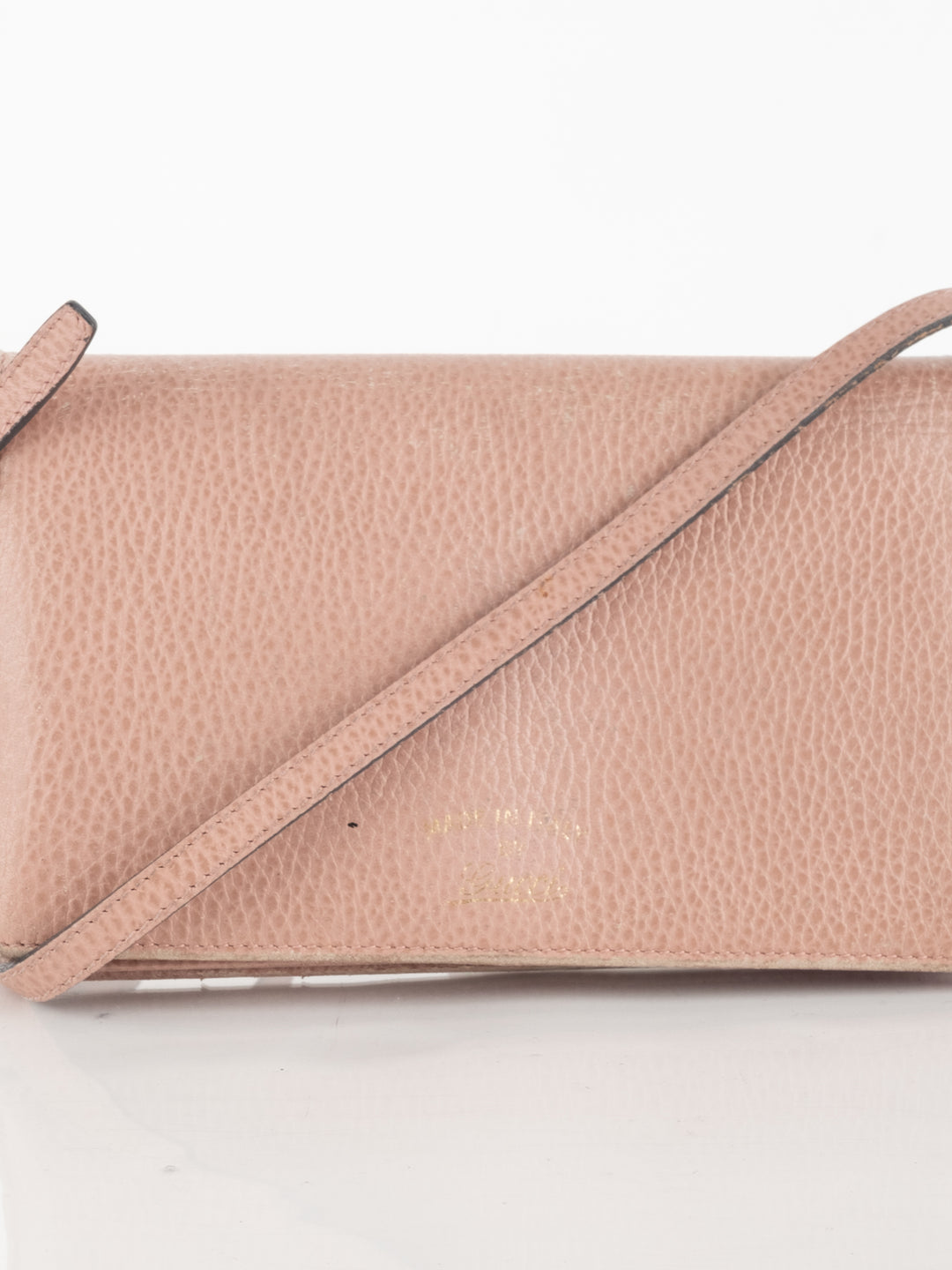 Pink Leather Wallet Bag