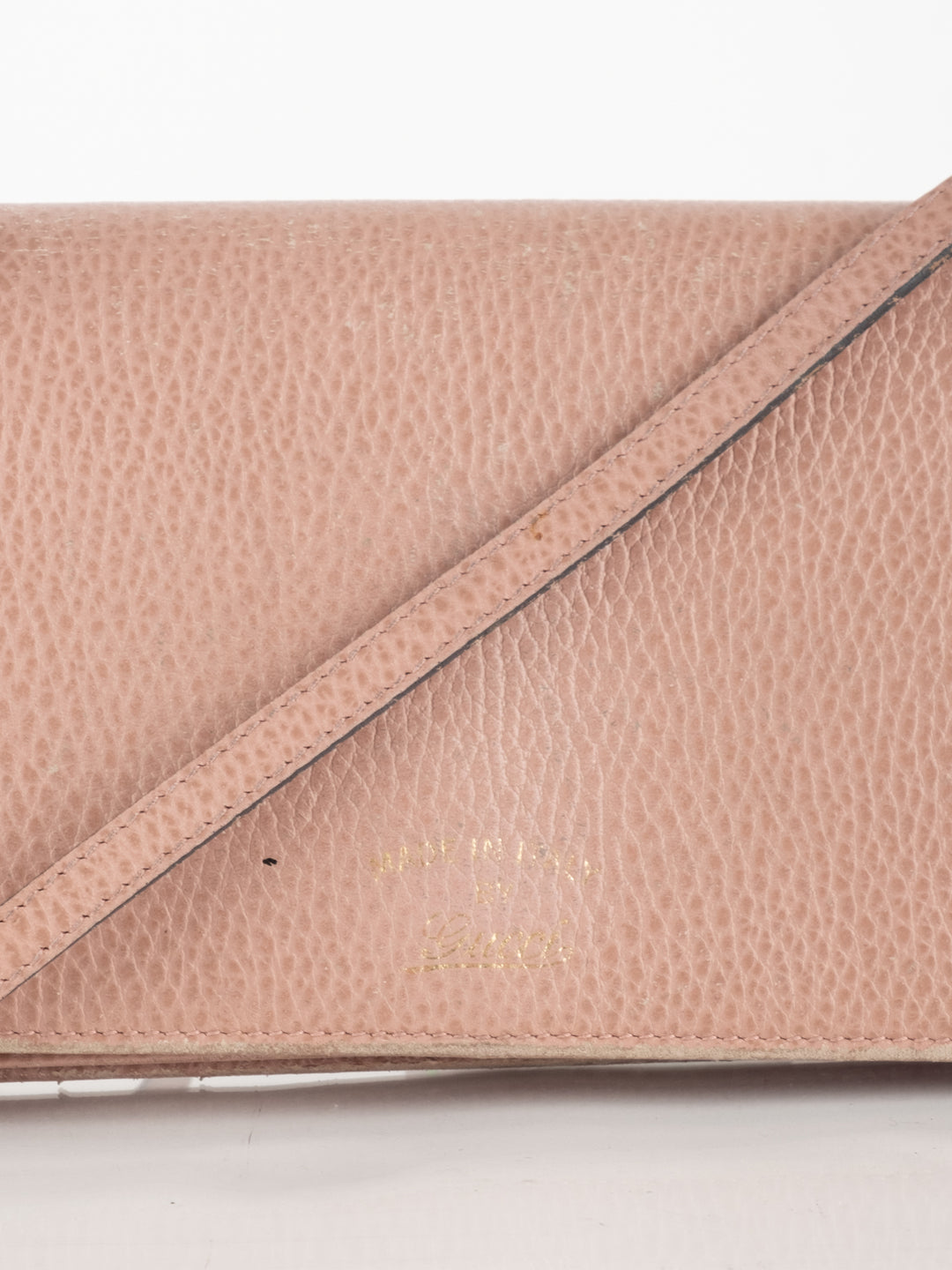 Pink Leather Wallet Bag