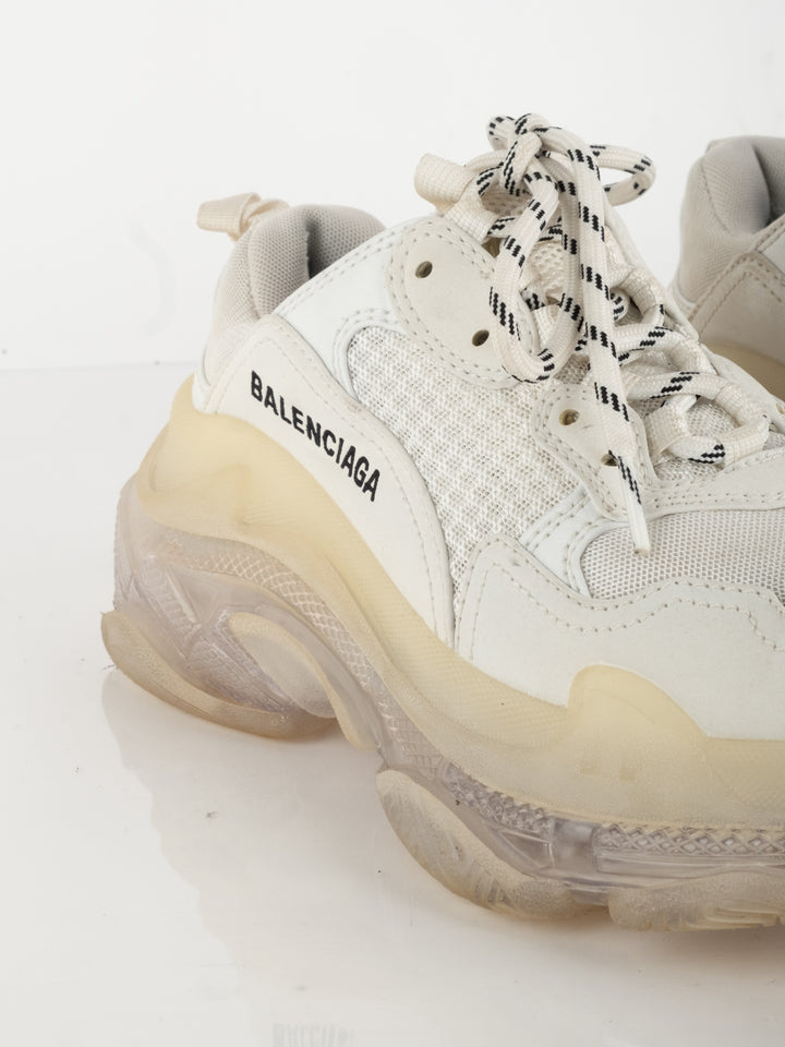 White Triple S Sneakers