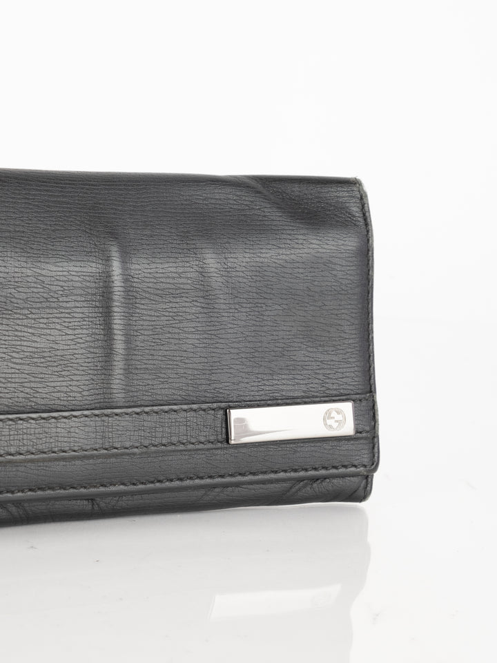 Classic Black Long Wallet