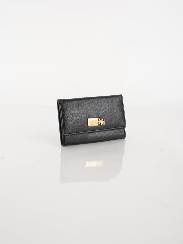 Black Leather Hook Key Case