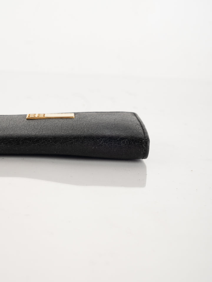 Black Leather Hook Key Case