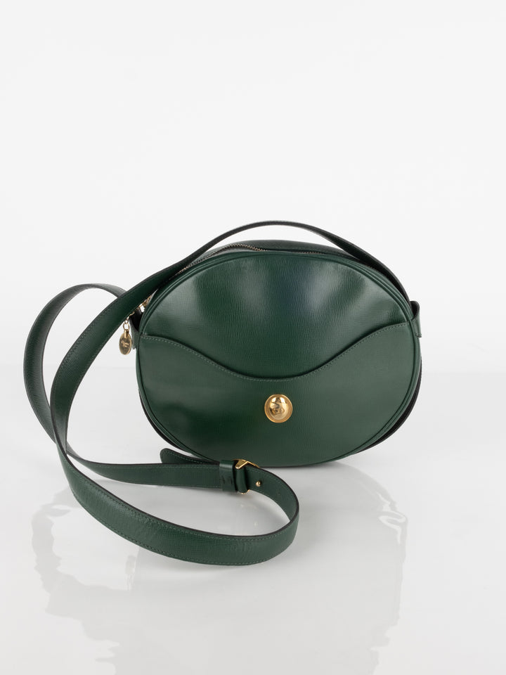 Green Leather Crossbody Bag