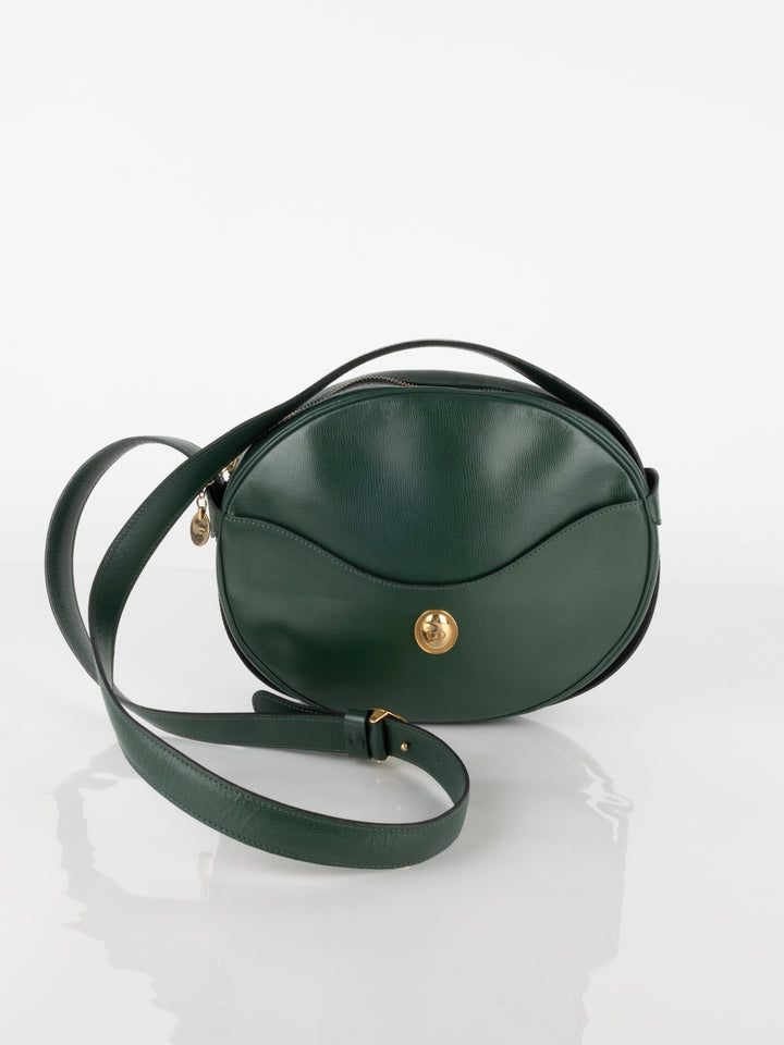 Green Leather Crossbody Bag