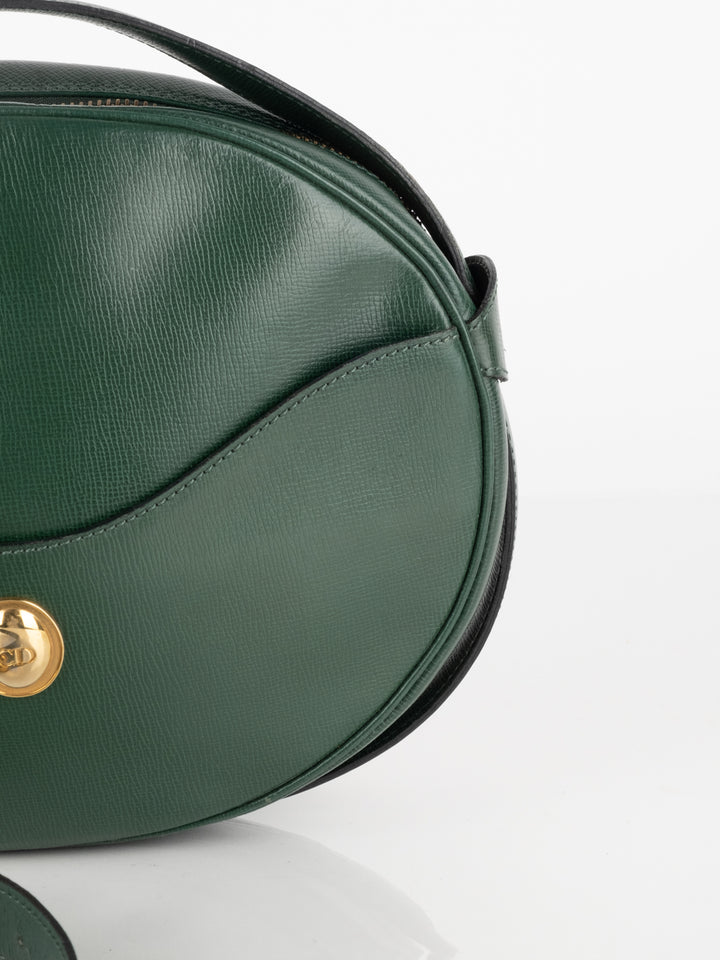 Green Leather Crossbody Bag