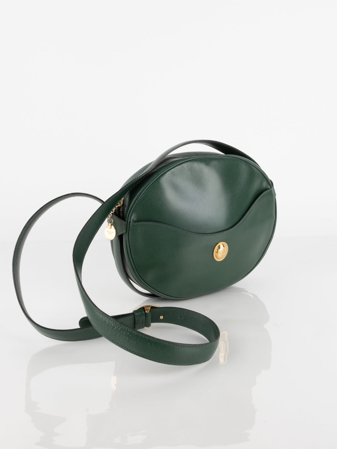 Green Leather Crossbody Bag