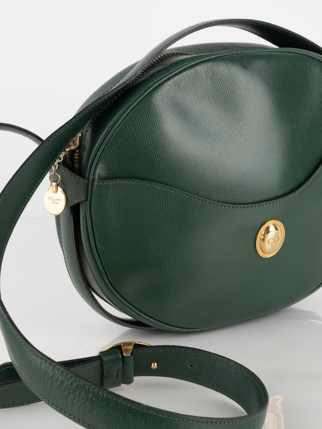 Green Leather Crossbody Bag