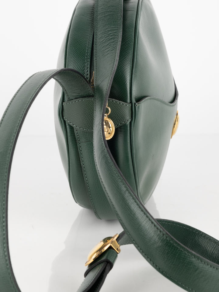 Green Leather Crossbody Bag