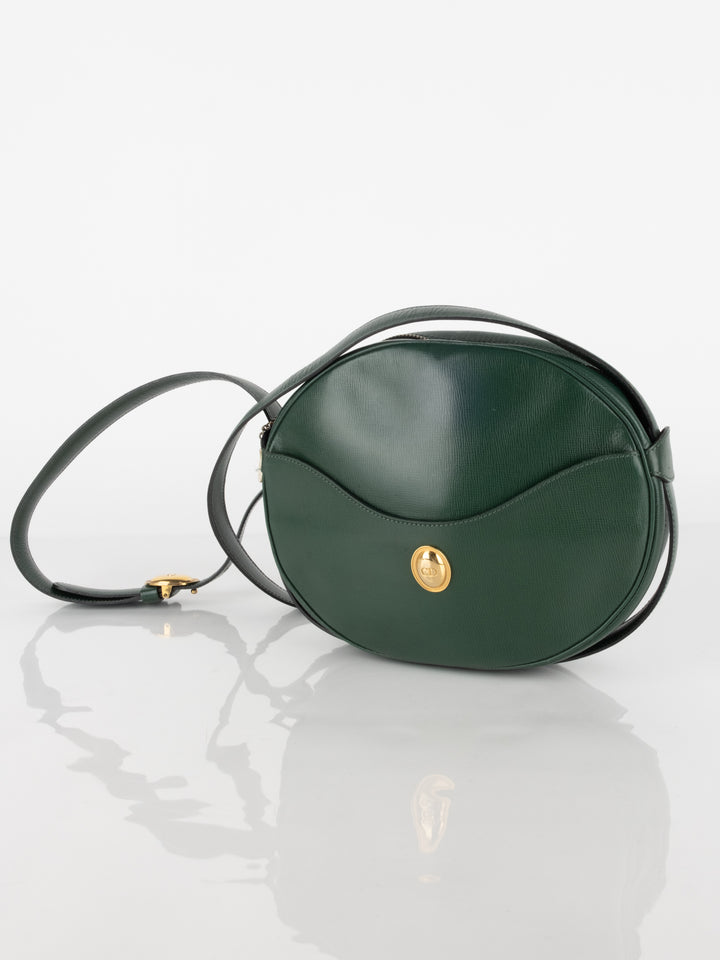 Green Leather Crossbody Bag