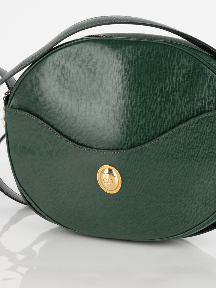 Green Leather Crossbody Bag