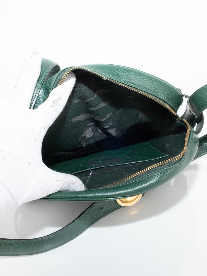 Green Leather Crossbody Bag