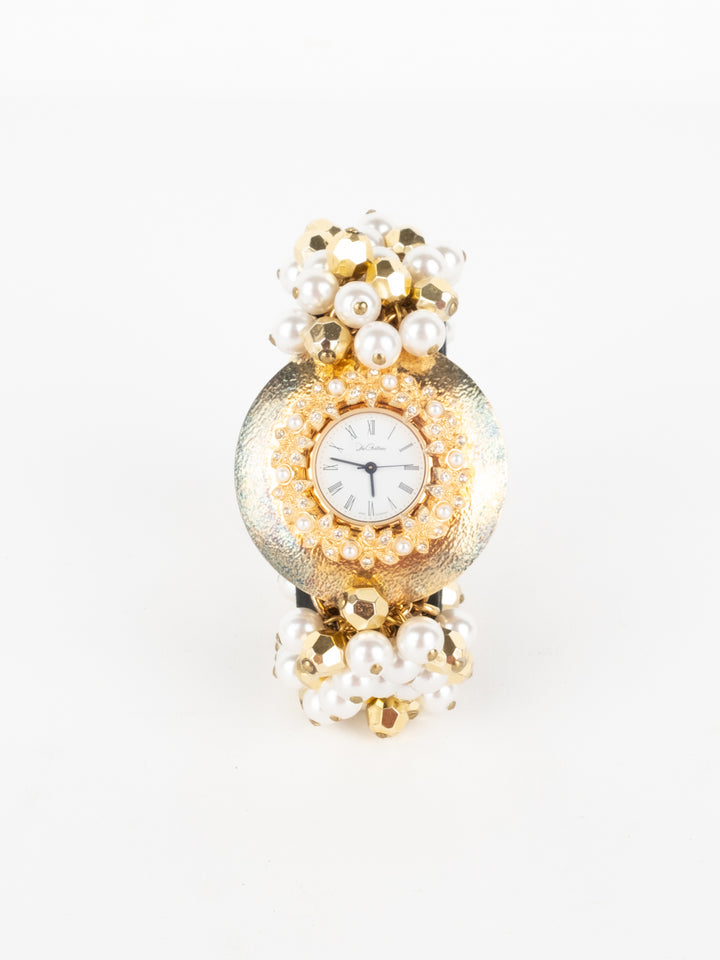 Vintage Pearl - Gold Watch