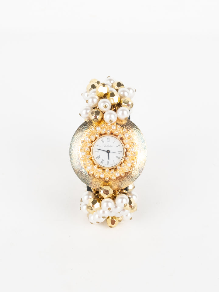 Vintage Pearl - Gold Watch