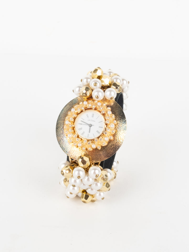 Vintage Pearl - Gold Watch