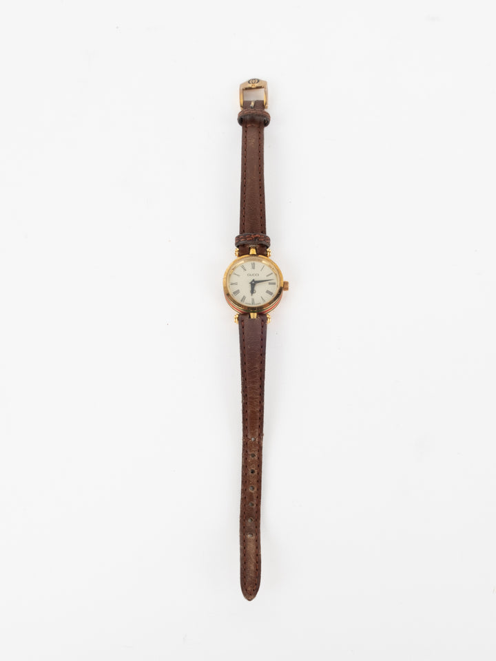 Gucci - Thin Brown Leather Watch